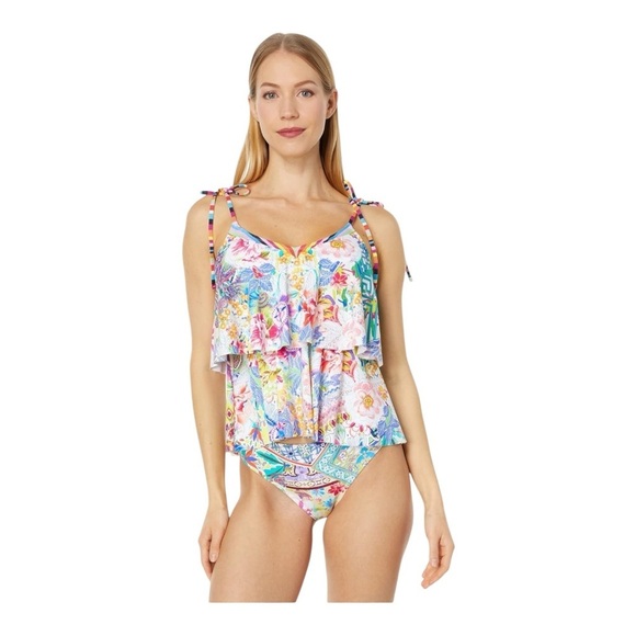 Johnny Was Tie Tankini Top NWT - Picture 6 of 6